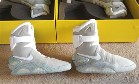 all white nike air mags replica|air mags real.